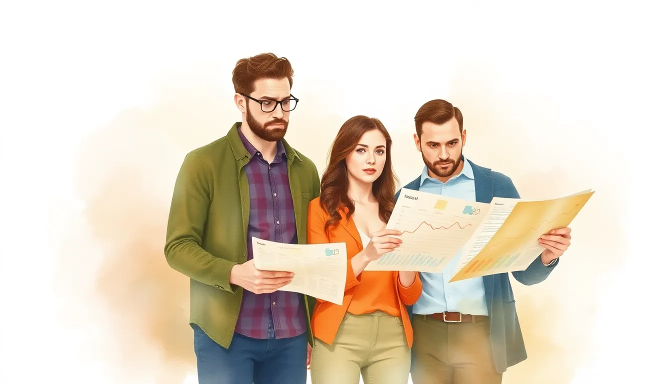 Team of marketers frustrated with spreadsheets and printed lead lists