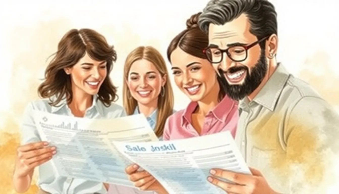 Sales team frustrated with spreadsheets, then smiling with automated dashboard